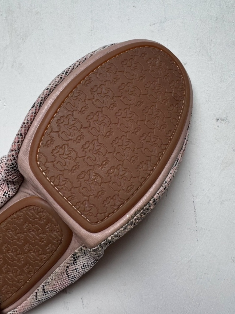 Yosi Samara Foldable Ballet Flat in Blush Multi - Picture 8 of 16